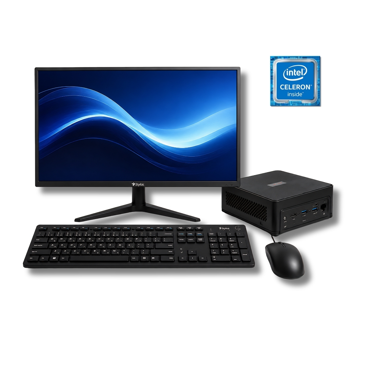 Computadora Completa con Monitor 19&rdquo; Intel N4020 4GB SSD 128GB