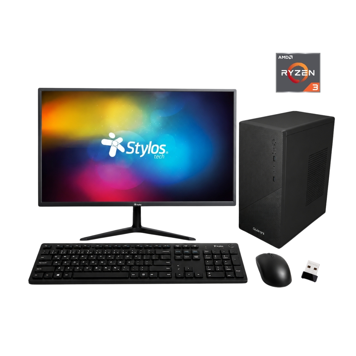 Computadora Completa AMD Ryzen 3 3200G 8GB RAM SSD 240GB Monitor 19" Kit