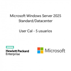 Sistema Operativo Hewlett Packard Enterprise LTU de Microsoft Windows Server 2025 5 usuarios CAL